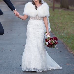 Faux fur. Ivory. Perfect for wedding